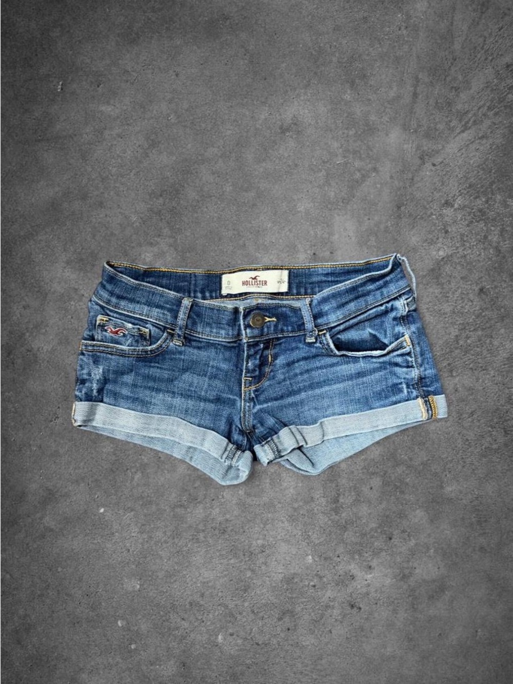 Hollister Women's Low Rise Mini Denim Shorts
